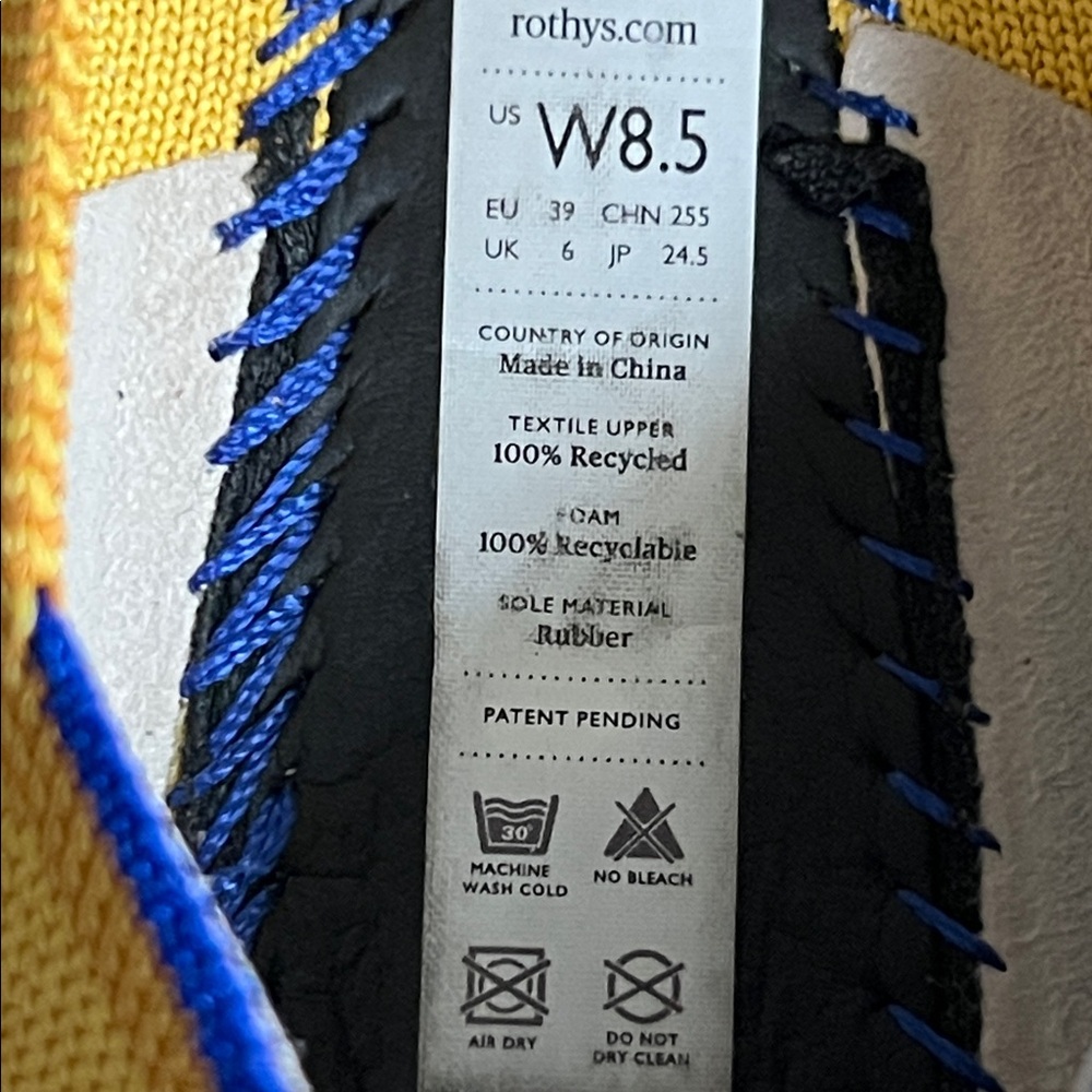 Rothy's The Point Flats Retired Marigold/Sunshine Yellow - Picture 9 of 13